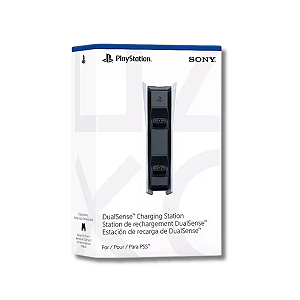 Base Carregamento Controle Sony Ps5 Dualsense Duplo Branco