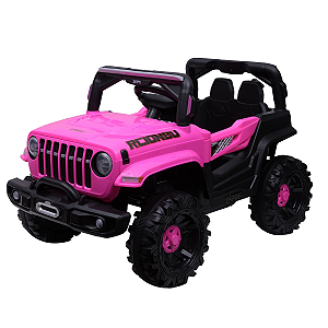 Carro Elétrico Jipe Off Road Rosa 12v