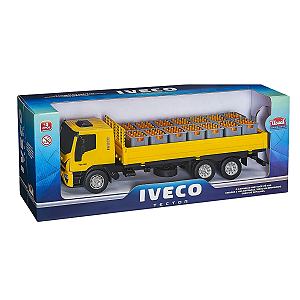 Miniatura Caminhão Dropside Engradado Iveco Tector 1:30