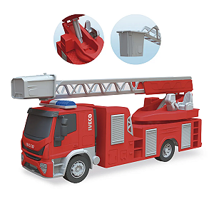 Miniatura Brinquedo Caminhão de Bombeiro Iveco Tector 1:30