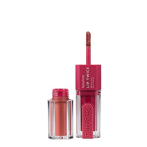 Batom Duo Lip Twice Ruby Rose