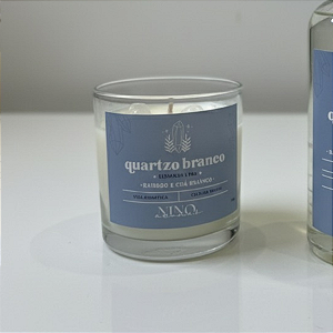 Vela Aromática Quartzo Branco 190g - Elevando a paz