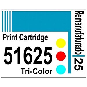 Etiqueta para Cartucho HP25 Color (51625) - 10 unidades