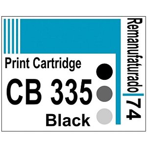 Etiqueta para Cartucho HP74 Black (CB335) - 10 unidades