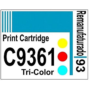 Etiqueta para Cartucho HP93 Color (C9361) - 10 unidades
