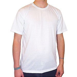 Camiseta Branca para Sublimação - 100% Poliéster