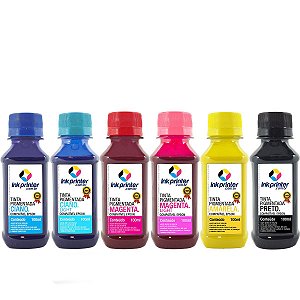 Tinta Pigmentada InkPrinter para Impressora Epson (6x100ml)