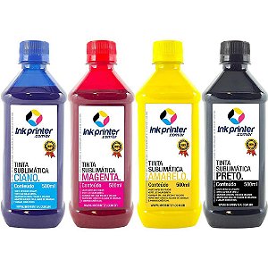 Tinta Sublimática InkPrinter Para Sublimação (4x500ml)