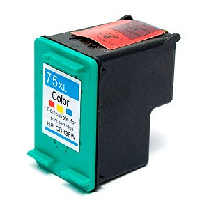 Cartucho de Tinta Compatível HP75XL Colorido CB338WL (18ml)