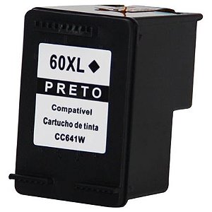 Cartucho de Tinta Compatível HP60XL, 901XL, 675 Preto CC641WL (13ml)