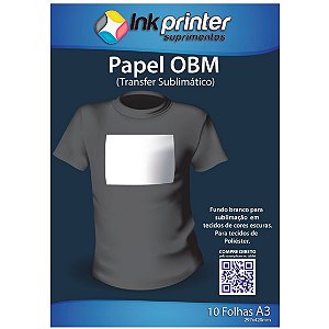 Papel OBM Termocolante para Sublimação A3 (10 folhas)