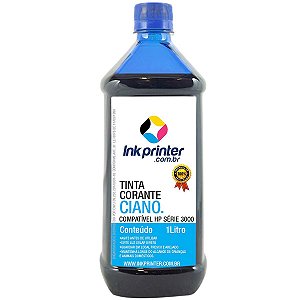 Tinta InkPrinter Ciano para Recarga de Cartucho de Impressora HP (1 litro)