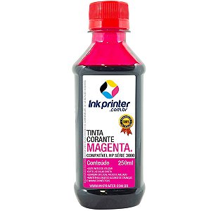 Tinta InkPrinter Magenta para Recarga de Cartucho de Impressora HP (250ml)