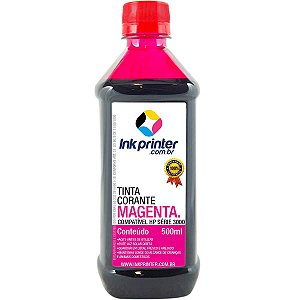 Tinta InkPrinter Magenta para Recarga de Cartucho de Impressora HP (500ml)