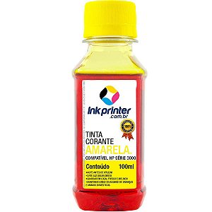 Tinta InkPrinter Amarela para Recarga de Cartucho de Impressora HP (100ml)