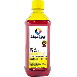 Tinta InkPrinter Amarela para Recarga de Cartucho de Impressora HP (500ml)