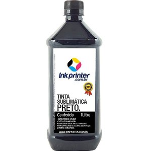 Tinta Sublimática InkPrinter Preta Para Sublimação (1 litro)