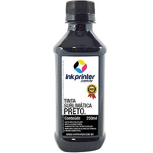 Tinta Sublimática InkPrinter Preta Para Sublimação (250ml)