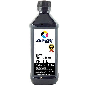 Tinta Sublimática InkPrinter Preta Para Sublimação (500ml)