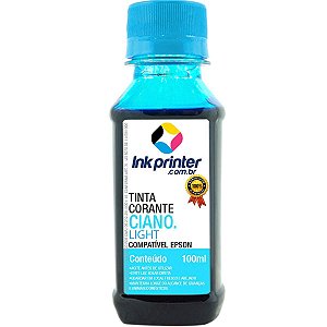 Tinta Corante InkPrinter Ciano Light para Impressora Epson (100ml)