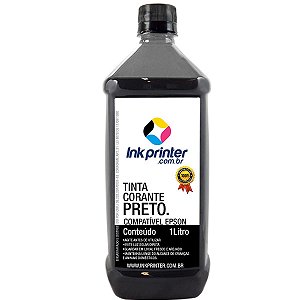 Tinta Corante InkPrinter Preta para Impressora Epson (1 litro)