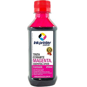 Tinta Corante InkPrinter Magenta para Impressora Epson (250ml)