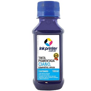 Tinta InkPrinter Ciano Pigmentada para Impressora Epson (100ml)