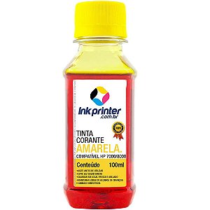 Tinta Corante InkPrinter Amarela para HP Série 7000, 8000 (100ml)