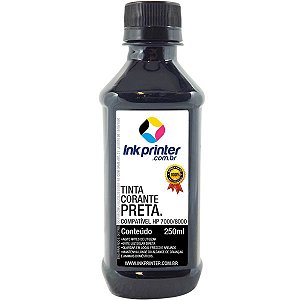 Tinta Corante InkPrinter Preta para HP Série 7000, 8000 (250ml)