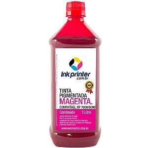 Tinta Pigmentada InkPrinter Magenta para Impressora HP Série 7000, 8000 (1 litro)