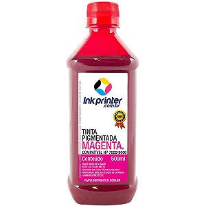 Tinta Pigmentada InkPrinter Magenta para Impressora HP Série 7000, 8000 (500ml)