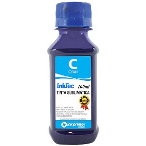 Tinta Sublimática InkTec Para Sublimação - Ciano (100ml)