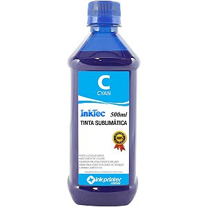 Tinta Sublimática InkTec Para Sublimação - Ciano (500ml)