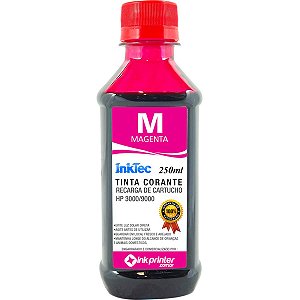 Tinta InkTec Magenta para Recarga de Cartucho de Impressora HP (250ml)