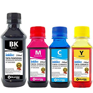 Tinta InkTec para Recarga de Cartucho de Impressora HP (550ml)