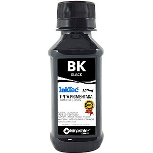 Tinta InkTec Preta Pigmentada para Impressora Epson (100ml)