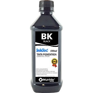 Tinta InkTec Preta Pigmentada para Impressora Epson (500ml)