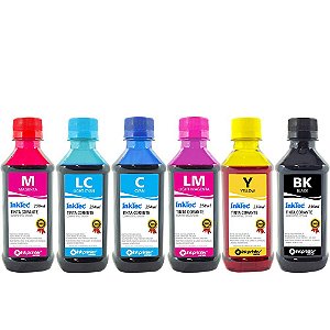 Tinta Corante InkTec para Impressora Epson (6x250ml)