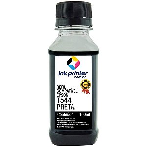 Tinta para Epson L3110 - Preto - Compatível Ink Printer (T544 - 100ml)