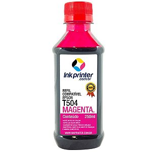 Tinta para Epson L6171 - Magenta - Compatível InkPrinter (T504 - 250ml)