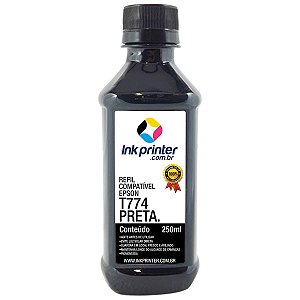 Tinta para Epson L606 - Preto - Compatível InkPrinter (T774 - 250ml)