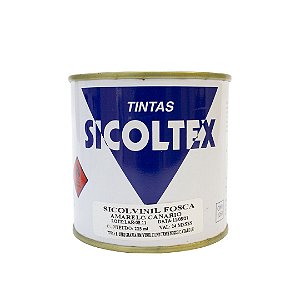 Tinta Vinílica Fosca para Serigrafia Sicoltex Sicolvinil Amarelo Canário (225ml)