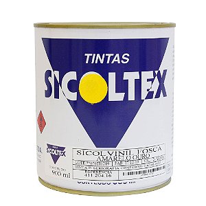 Tinta Vinílica Fosca para Serigrafia Sicoltex Sicolvinil Amarelo Canário (900ml)