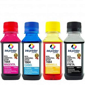 Kit de Tinta para Epson L1455 - Compatível InkPrinter (4x100ml)