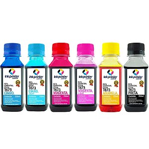 Kit de Tinta para Epson L800 - Compatível InkPrinter (T673 - 6x250ml)