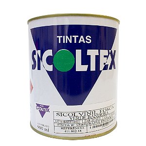 Tinta Vinílica Fosca para Serigrafia Sicoltex Sicolvinil Verde Bandeira (900ml)