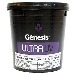 Tinta para Serigrafia UV Ultra Gênesis - Azul Médio - 900ml