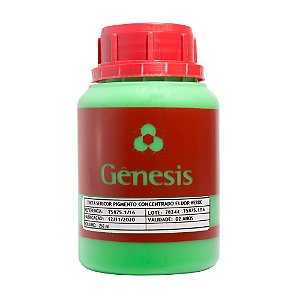 Sericor Pigmento Concentrado Fluor Verde Gênesis para Tintas de Serigrafia a Base D'água (250ml)