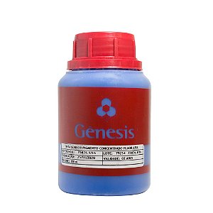 Sericor Pigmento Concentrado Fluor Azul Gênesis para Tintas de Serigrafia a Base D'água (250ml)