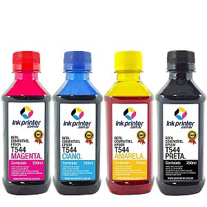 Kit de Tinta para Epson L3210 - Compatível Ink Printer (T544 - 4x250ml)